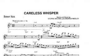 戴夫考兹Careless Whisper无心快语曲谱+伴奏+示范